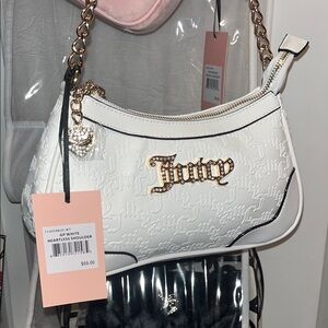 Juicy Couture White and Gold Shoulder Bag Brand New